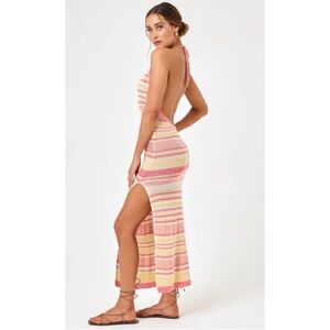 L*Space x Hanna Montazami Kaye Crochet Cover Up Maxi Dress